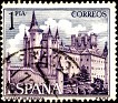 Spain - 1964 - Turism Series. Landscapes And Monuments - 1 PTA - Purple & Blue - Castle, Monument, Alcázar, Alcazar - Edifil 1546 - Alcázar de Segovia - 0